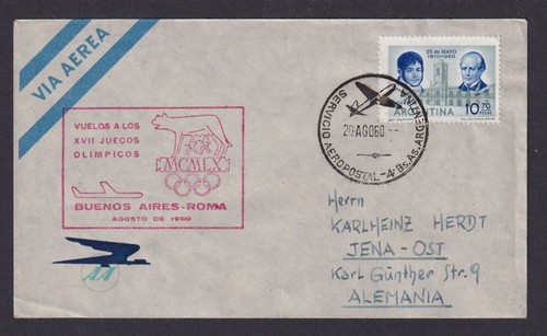 Flugpost brief air mail - air,