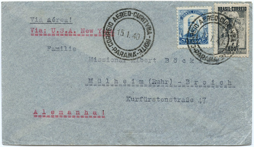 Brasilien 1940 flugpost via - brasilien,