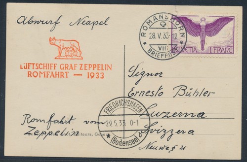 Zeppelin romfahrt 1933 - zeppelin,