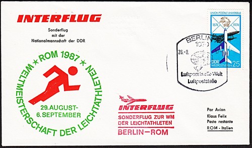 Interflug 1987 berlin - ✈interflug, "berlin