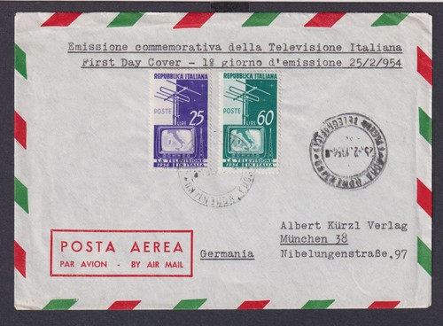 Flugpost rom italien brief - flugpost,