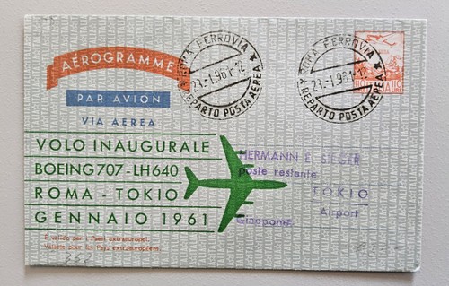 Aerogramm italien 1961 rom - aerogramm,