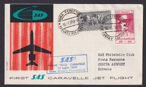 Flugpost brief air mail - brief, sas