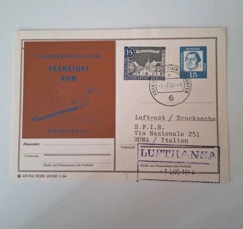 Luftpost drucksache frankfurt - drucksache,
